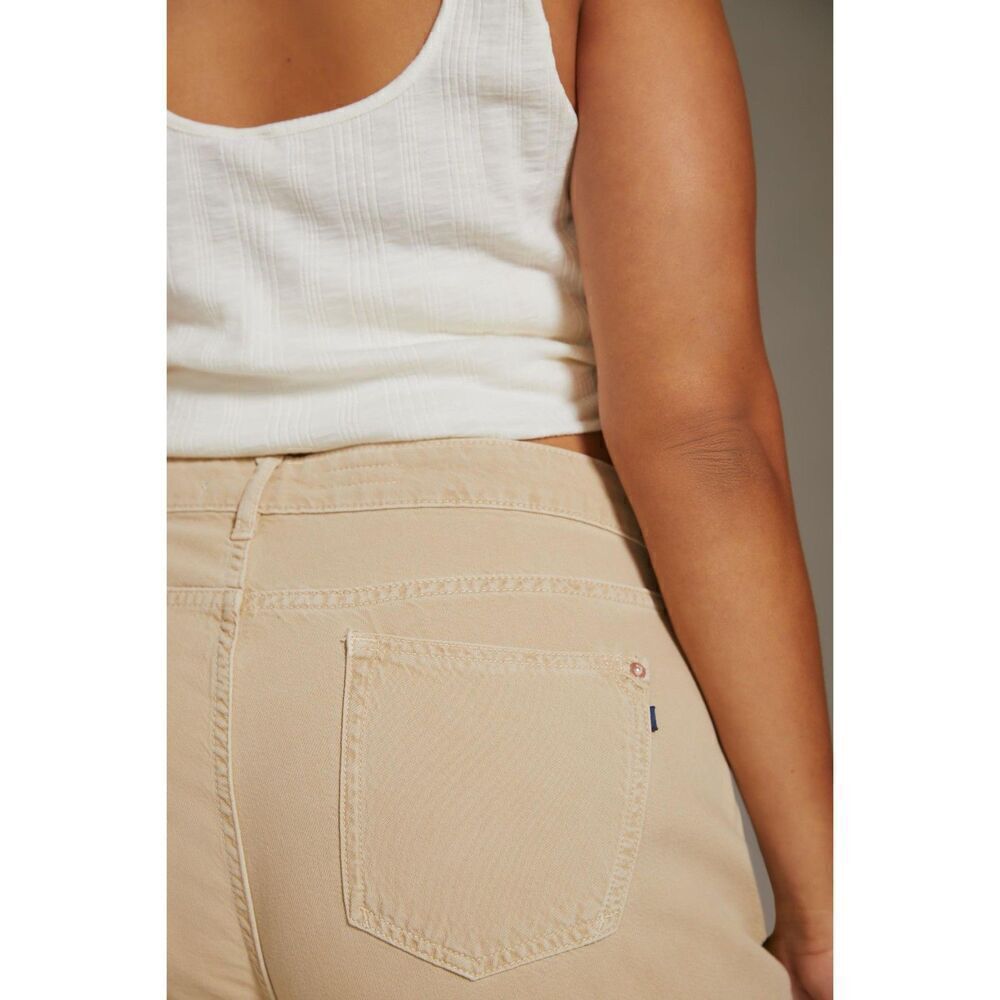 Anthropologie Pilcro The Annie Wide Leg Jeans Size 20W NWT Natural Khaki - Picture 4 of 13